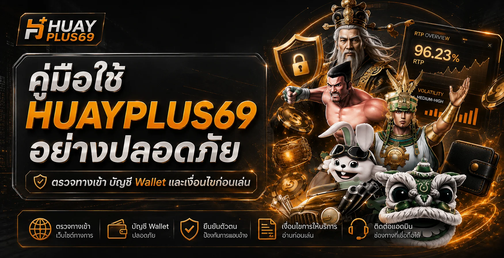 HUAYPLUS69 คู่มือตรวจทางเข้า บัญชี และ Wallet อย่างปลอดภัย